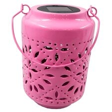 Tesco Pink Solar Metal Lantern