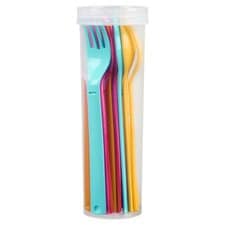  Tesco Rainbow 4 Person Cutlery Set