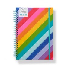 Paperchase A4 Rainbow Stripe Notebook