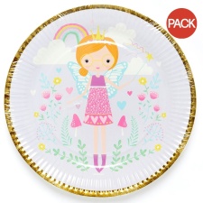 Amscan Paper Fairy Princess Disposable Plates (Pack of 8) - Multicoloured - One Size