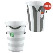 Amscan Kicker Party Paper Disposable Cup (Pack of 8) - White - One Size