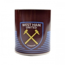 West Ham United FC Linear Mug - Claret Red/Sky Blue - One Size