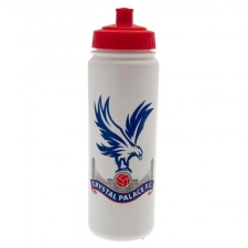 Crystal Palace FC Plastic Water Bottle - White/Red/Blue - One Size