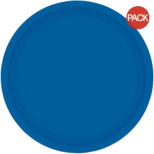 Amscan Paper Dessert Plate (Pack of 8) - Bright Blue - One Size