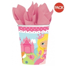 Amscan Woodland Paper Princess Party Cup (Pack of 8) - Multicoloured - One Size