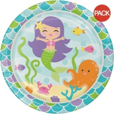 Creative Party Paper Party Plates (Pack of 8) - Multicoloured - One Size