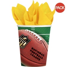 Amscan NFL Drive Paper Party Cup (Pack of 8) - Brown/Green - One Size