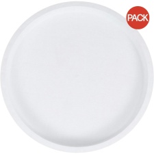 Amscan Paper Plain Party Plates (Pack of 8) - White - One Size