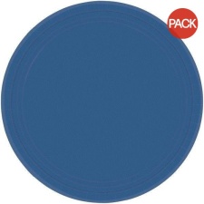 Amscan Round Party Plates (Pack of 8) - Blue - One Size