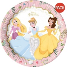 Disney Princess Characters Party Plates (Pack of 8) - Pink/White - One Size