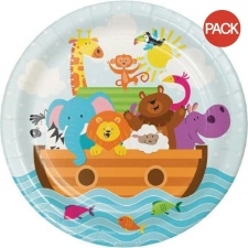 Creative Party Paper Baby Shower Party Plates (Pack of 8) - Multicoloured - One Size