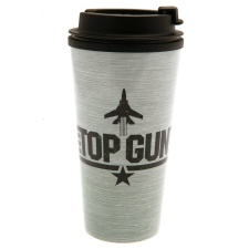 Top Gun Logo Travel Thermal Flask - Black/Grey - One Size