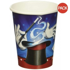 Creative Party Paper Magic Party Cup (Pack of 8) - Blue/White/Red - One Size