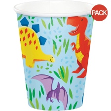 Creative Party Paper Dinosaur Party Cup (Pack of 8) - Multicoloured - One Size