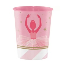 Creative Party Plastic Ballerina Party Cup - Pink/White/Gold - One Size