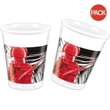 Star Wars Plastic Party Cup (Pack of 8) - White/Red/Black - One Size