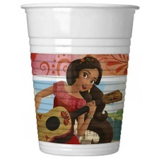 Elena Of Avalor Plastic Party Cup (Pack of 8) - White/Red - One Size