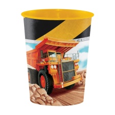 Creative Party Big Dig Construction Plastic Party Cup - Multicoloured - One Size