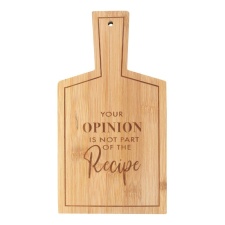 Something Different Not Part of the Recipe Bamboo Chopping Board - Natural - One Size