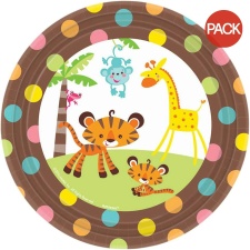 Fisher Price Disposable Plates (Pack of 8) - Multicoloured - One Size