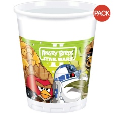 Angry Birds Star Wars Plastic Party Cup (Pack of 8) - Multicoloured - One Size