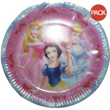 Disney Princess Rose Disposable Plates (Pack Of 8) - Multicoloured - One Size