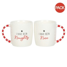 Something Different Naughty And Nice Mug Set (Pack of 2) - White/Red - One Size