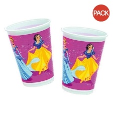 Disney Princess Plastic Magic Party Cup (Pack of 8) - Multicoloured - One Size