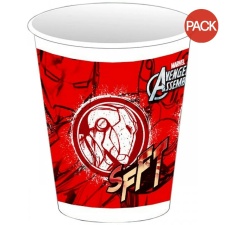 Avengers Assemble Plastic Iron Man 200ml Party Cup (Pack of 8) - Red - One Size