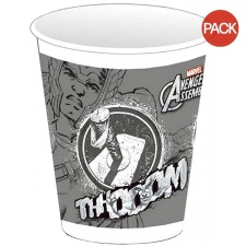 Avengers Assemble Plastic Thor 200ml Party Cup (Pack of 8) - Grey/White - One Size