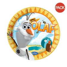 Frozen Beach Olaf Party Plates (Pack of 8) - Multicoloured - One Size