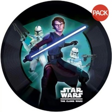 Star Wars: The Clone Wars Paper Disposable Plates (Pack of 8) - Multicoloured - One Size