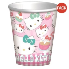 Hello Kitty Party Cup (Pack of 8) - Pink/White - One Size