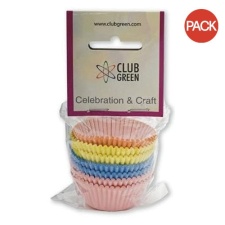 Club Green Celebration And Craft Muffin and Cupcake Cases (Pack of 100) - Multicoloured - One Size