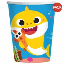 Baby Shark Disposable Cup (Pack of 8) - Blue/Yellow - One Size