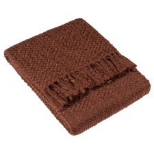 Hoem Morni Woven Tassel Throw - Chestnut - 180cm x 130cm