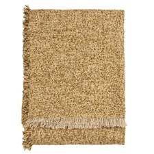 Yard Doze Woven Fringed Throw - Biscuit - 170cm x 130cm