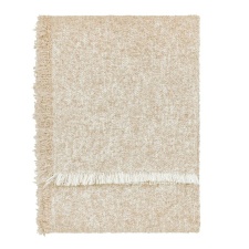 Yard Doze Woven Fringed Throw - Natural - 170cm x 130cm