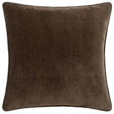 Yard Heavy Chenille Reversible Cushion Cover - Brown - 50cm x 50cm