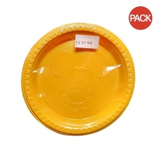 Disney Plastic Mickey Mouse Party Plates (Pack of 6) - Yellow - One Size