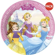 Disney Princess Dreaming Paper Party Plates (Pack of 8) - Multicoloured - One Size