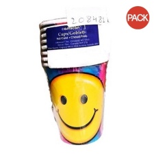 Amscan Keep On Smiling Party Cup (Pack of 8) - Yellow/Blue/Pink - One Size