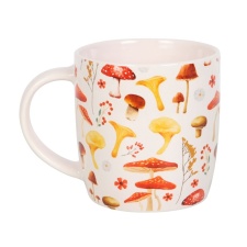 Something Different Mushroom All-Over Print Mug - Orange/Yellow/Cream - One Size