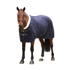 Shires Deluxe Standard-Neck Horse Cooler Rug - Navy - 5´