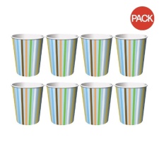 Paper Art 266ml Party Cup (Pack of 8) - Multicoloured - One Size