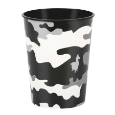 Unique Party Plastic Camo Party Cup - Black/White/Grey - One Size