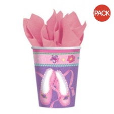 Amscan Ballet Shoes Disposable Cup (Pack of 16) - Pink/Purple - One Size