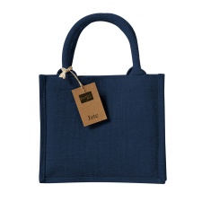 Westford Mill Mini Jute Gift Bag - Navy - One Size