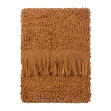 Yard Ulsmere Bouclé Fringe Throw - Ginger - 180cm x 130cm