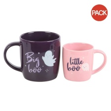 Something Different Big Boo Little Boo Mug Set Set (Pack of 2) - Purple/Pink - One Size